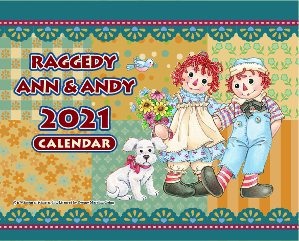 ラガディ アン＆アンディ 卓上カレンダー2020